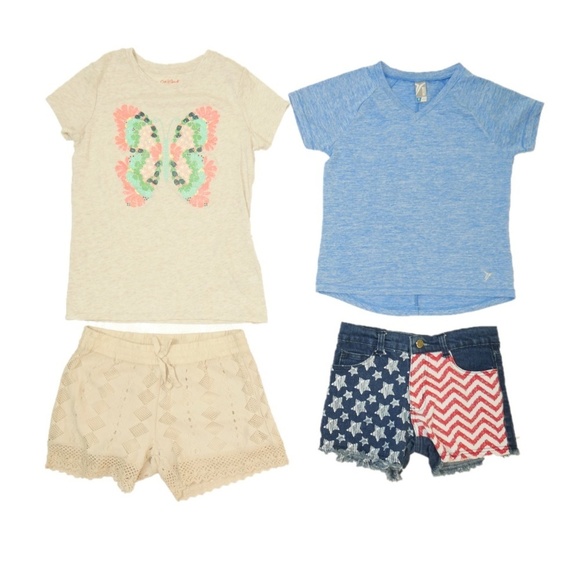 Girls Size 7-8 Back to School Summer Outfits Lot - Picture 3 of 8